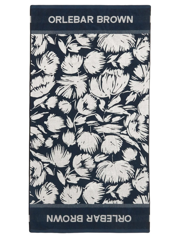 Seymour floral-jacquard cotton towel, Orlebar Brown